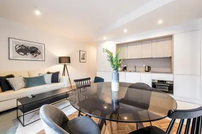 Zona de estar de Modern Stylish - 1BD 1BTH - Opera