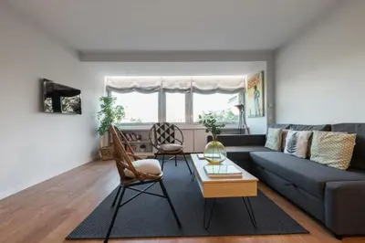 Zona de estar de Sophisticated refurbished-1BD 1BTH-Colon Centre