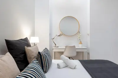 Cama o camas de una habitación en New Stylish - 1BD 1BTH - La Latina