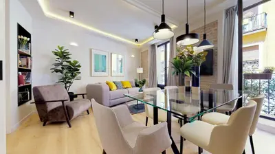 Zona de estar de Stunning and Stylish - 1B 1BTH -Malasaña