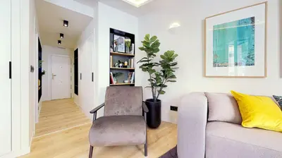 Zona de estar de Stunning and Stylish - 1B 1BTH -Malasaña