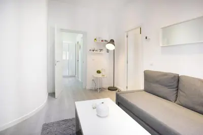Zona de estar de Cozy Bright apt. Malasaña - Madrid City Centre