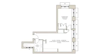 Plano de SOL - 5 Balconies- 1BD Renovated apt