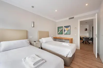 Cama o camas de una habitación en Bright Stylish - 2Bedrooms 2Baths - Salamanca