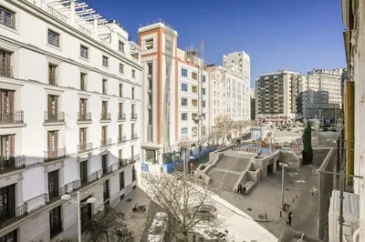 Vista general de Madrid o vista desde el apartamento