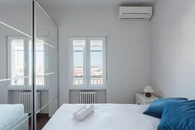 Cama o camas de una habitación en Bright WTerrace - 2BD 2BTH - Atocha