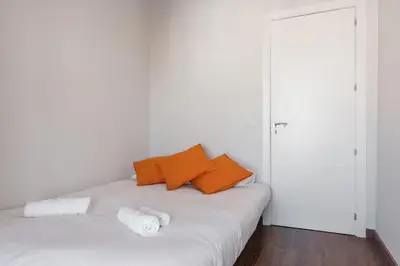 Cama o camas de una habitación en Bright WTerrace - 2BD 2BTH - Atocha