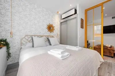 Cama o camas de una habitación en Exclusive and Modern - 2Bb 1Bth - Salamanca