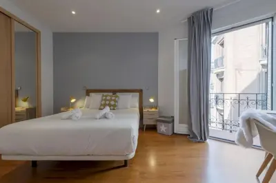Cama o camas de una habitación en 2BD 1BTH furnished - Sol - spacious