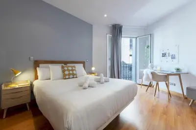 Cama o camas de una habitación en 2BD 1BTH furnished - Sol - spacious