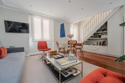 Zona de estar de Stylish Duplex with parking - 2BD 2BTH - Almagro