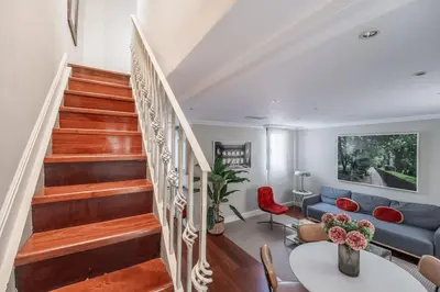 Zona de estar de Stylish Duplex with parking - 2BD 2BTH - Almagro