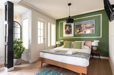 Cama o camas de una habitación en Sophisticated Refurbished - 2BD 2BTH-Malasaña