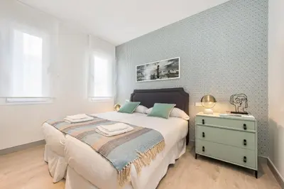 Cama o camas de una habitación en Executive Stylish - 2BD 2BTH - Salamanca
