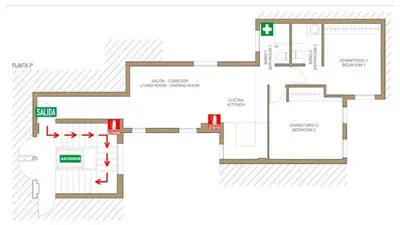 Plano de Executive Stylish - 2BD 2BTH - Salamanca