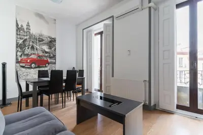 Zona de estar de Central renovated - 2BD - Centro-Sol