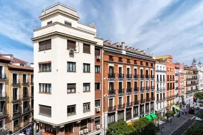 Vista general de Madrid o vista desde el apartamento
