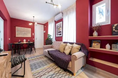 Zona de estar de Stylish and Refurbished - 3B 1BT - Lavapies