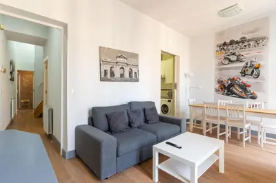 Zona de estar de Spacious cozy - 3BD - Centro-Sol