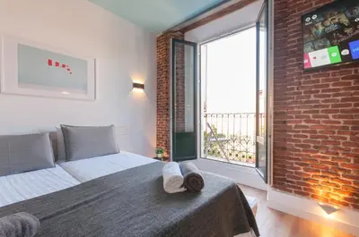 Cama o camas de una habitación en ºººPS New Atocha Studio ººº