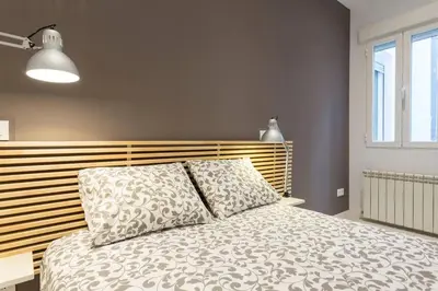 Cama o camas de una habitación en ºMZ Atocha Station Studio º