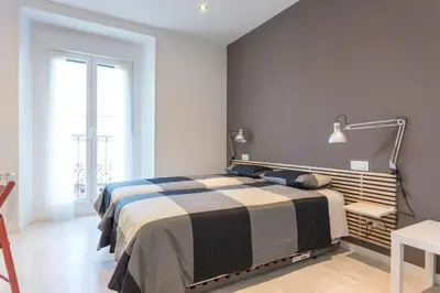 Cama o camas de una habitación en ººMZ Atocha Station Studio ºº
