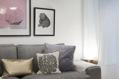 Zona de estar de Stylish Bright 2BD apt. Atocha - Luca de Tena