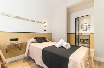 Cama o camas de una habitación en Cálamo Guesthouse