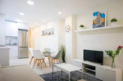 Una cocina o zona de cocina en Centric and cozy - studio in Chueca
