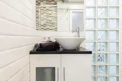 Una cocina o zona de cocina en Madrid Río Apartment
