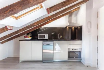 Una cocina o zona de cocina en Canalejas en Madrid