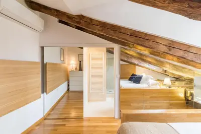 Cama o camas de una habitación en Apartamento Chueca Duplex II en Madrid