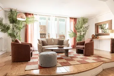 Zona de estar de Apartamento Gran via Terrace en Madrid