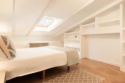 Cama o camas de una habitación en Apartamento Gran via Terrace en Madrid