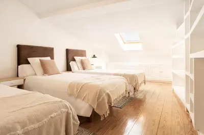 Cama o camas de una habitación en Apartamento Gran via Terrace en Madrid
