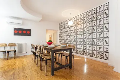 Zona de estar de Apartamento Gran via Terrace en Madrid