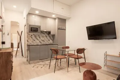 Una cocina o zona de cocina en Apartamento Gran Via en Madrid