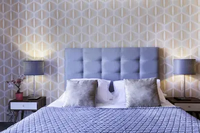 Cama o camas de una habitación en Santa Ana Boutique en Madrid