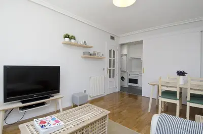 Una televisión o centro de entretenimiento en Apartamento Salamanca VI en Madrid