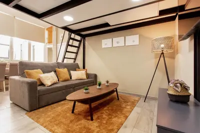 Zona de estar de Tirso Loft en Madrid