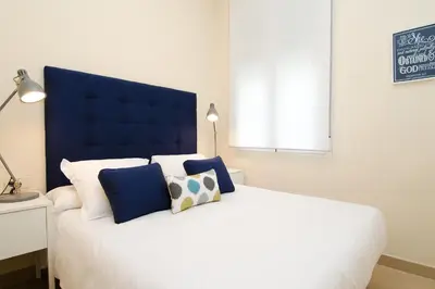 Cama o camas de una habitación en Apartamento Retiro VI en Madrid