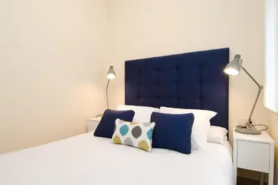 Cama o camas de una habitación en Apartamento Retiro VI en Madrid