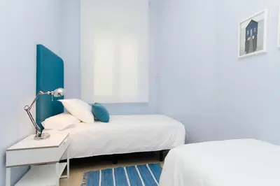 Cama o camas de una habitación en Apartamento Retiro VI en Madrid