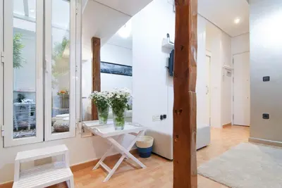 Zona de estar de Apartamento Genova en Madrid