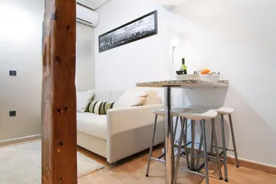Zona de estar de Apartamento Genova en Madrid