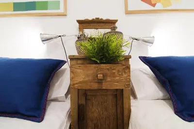 Cama o camas de una habitación en Apartamento Plaza Mayor III en Madrid