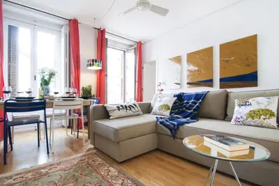 Zona de estar de Apartamento Plaza Mayor III en Madrid