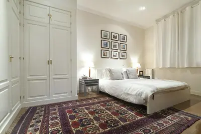 Cama o camas de una habitación en Apartamento Principe Terrace en Madrid