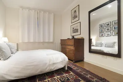 Cama o camas de una habitación en Apartamento Principe Terrace en Madrid