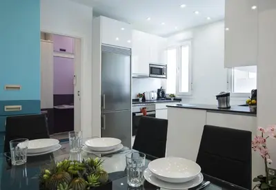 Una cocina o zona de cocina en Apartamento Salamanca Confort XII en Madrid